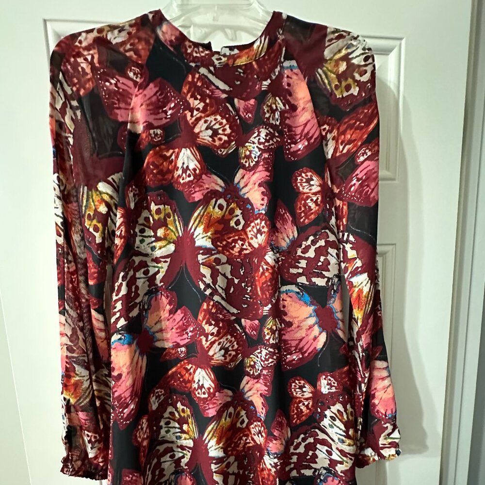 Pearle 88 NWT Woman's Size S Printed Butterfly short dress